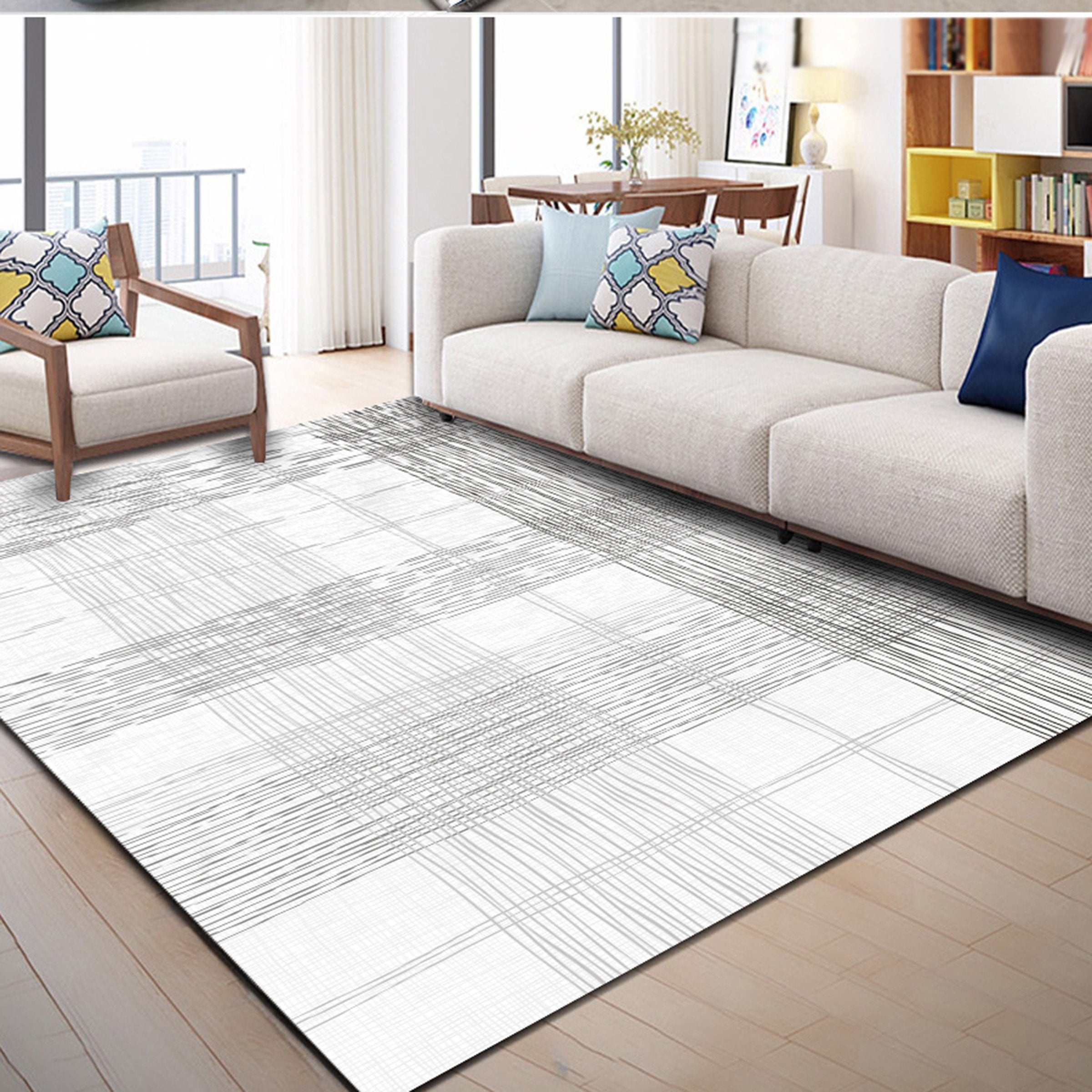 3D Color Stripe WG247 Non Slip Rug Mat Mat AJ Creativity Home