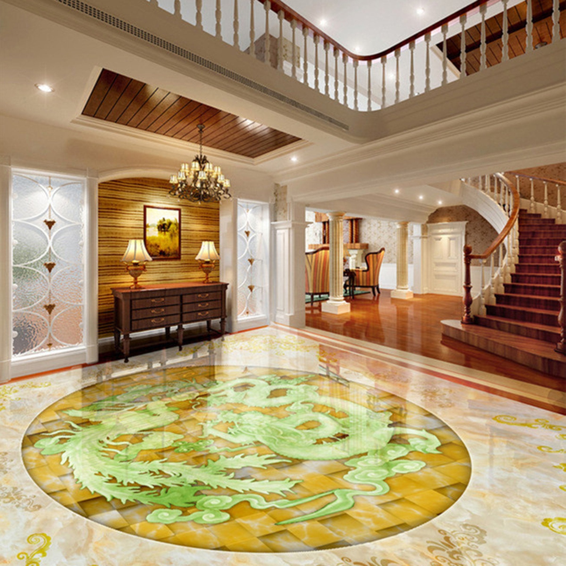 3D Marble Pattern WG282 Floor Mural Wallpaper AJ Wallpaper 2