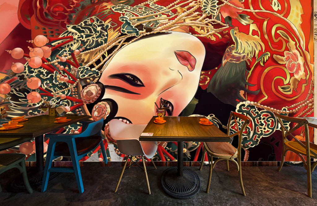 3D Peking Opera WG327 Wall Murals