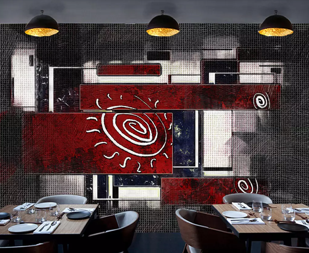 3D Rectangular Circle Painting 246 Wallpaper AJ Wallpaper 2