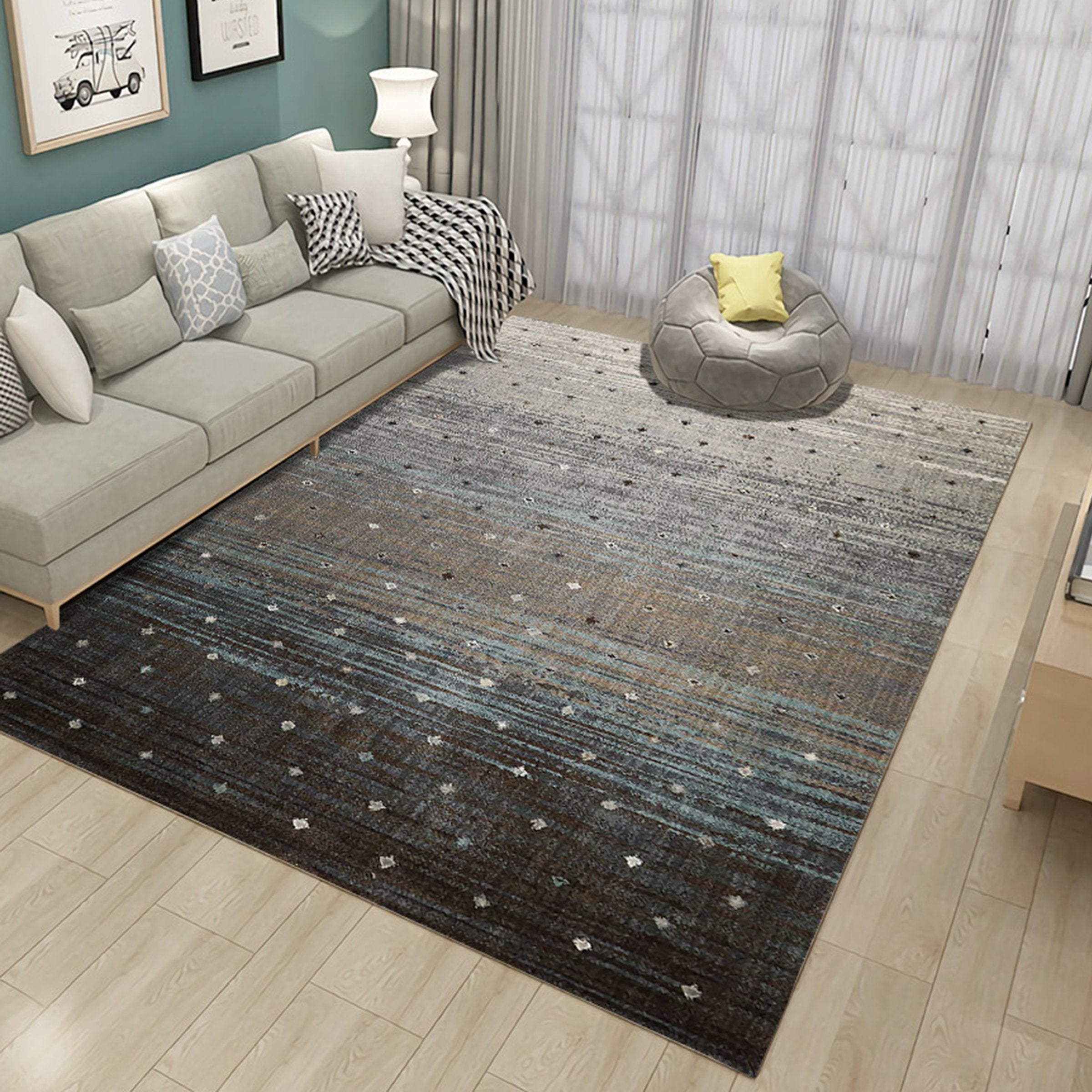 3D Gray Geometry WG029 Non Slip Rug Mat Mat AJ Creativity Home