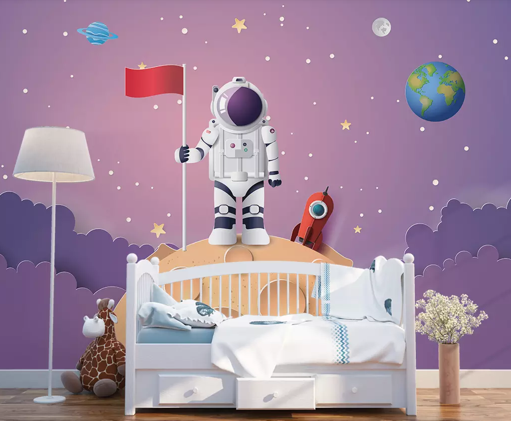 3D Planet Astronaut 366 Wallpaper AJ Wallpaper 2