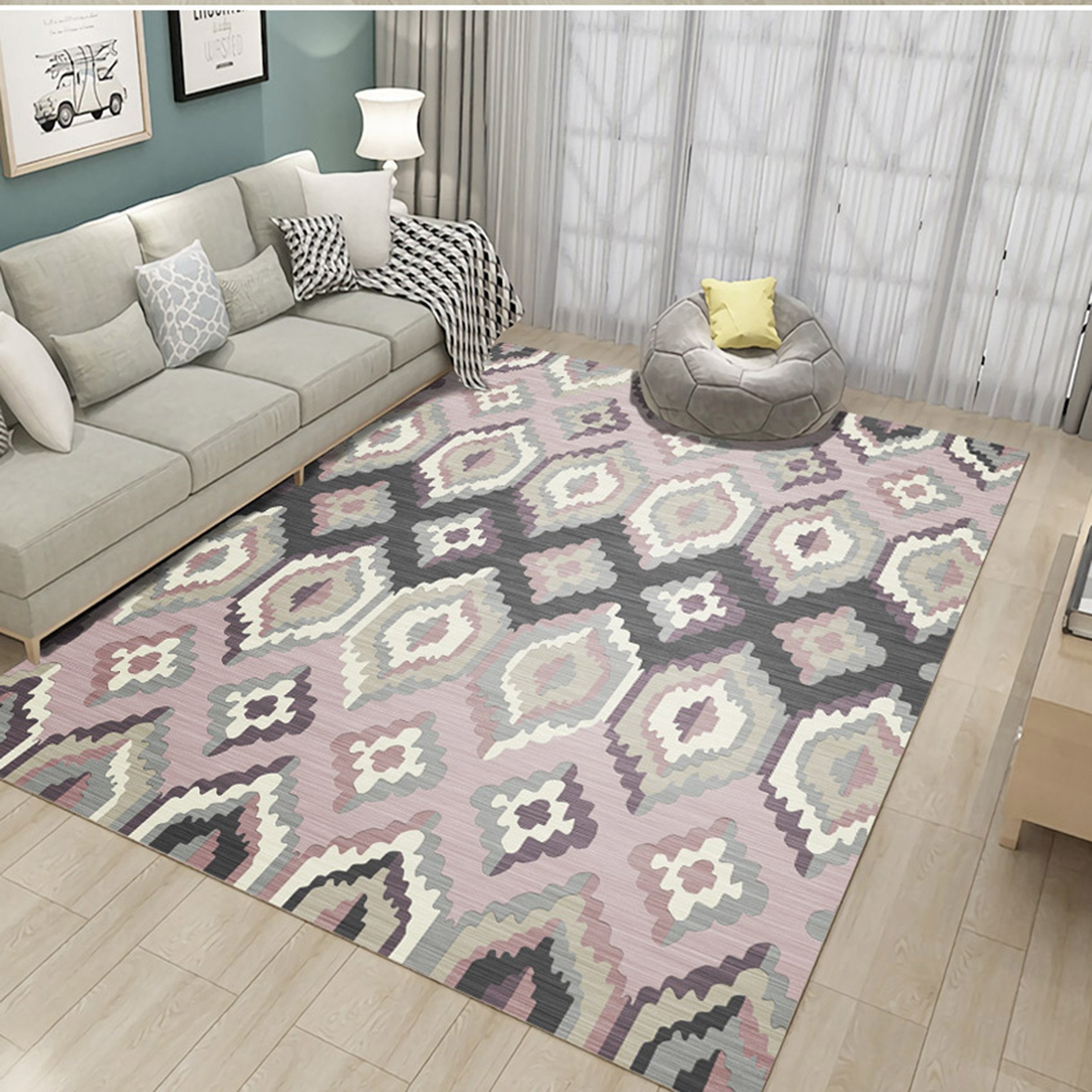 3D Color Pattern WG295 Non Slip Rug Mat Mat AJ Creativity Home