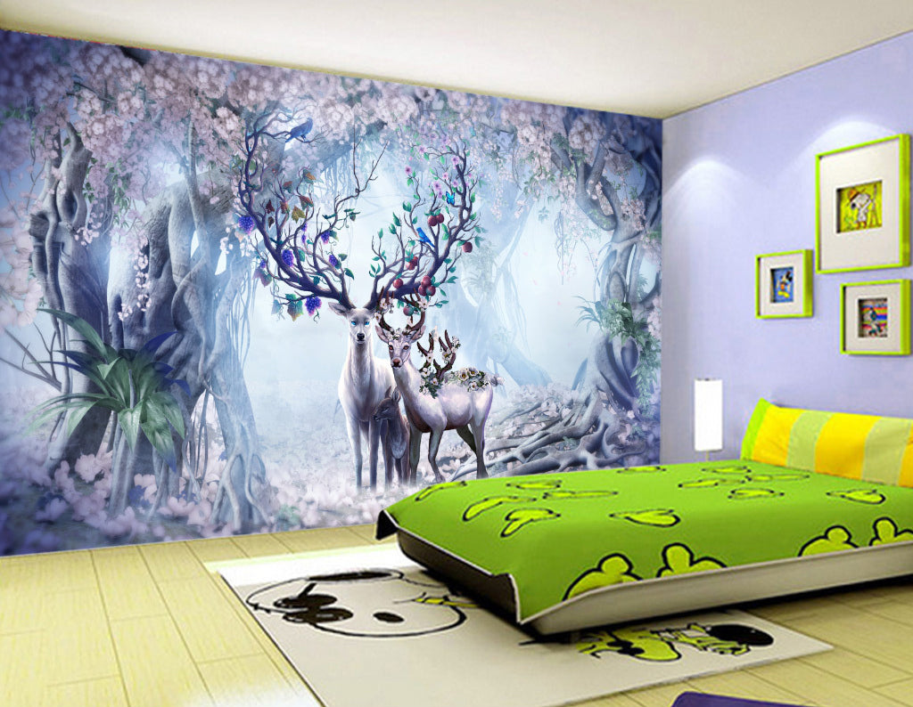 3D Flower Forest WG371 Wall Murals