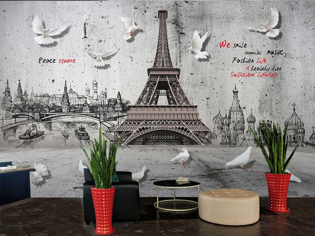 3D City Tower 519 Wall Murals Wallpaper AJ Wallpaper 2