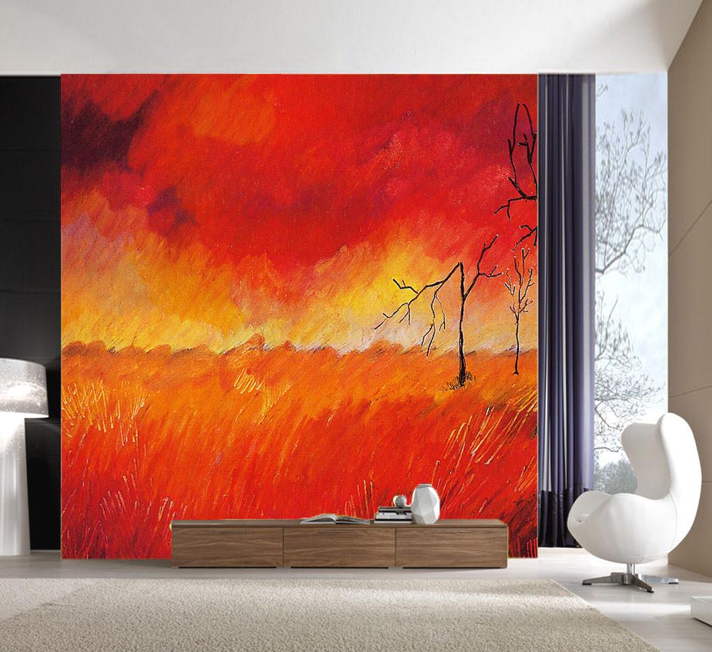 Wilderness Painting Wallpaper AJ Wallpaper