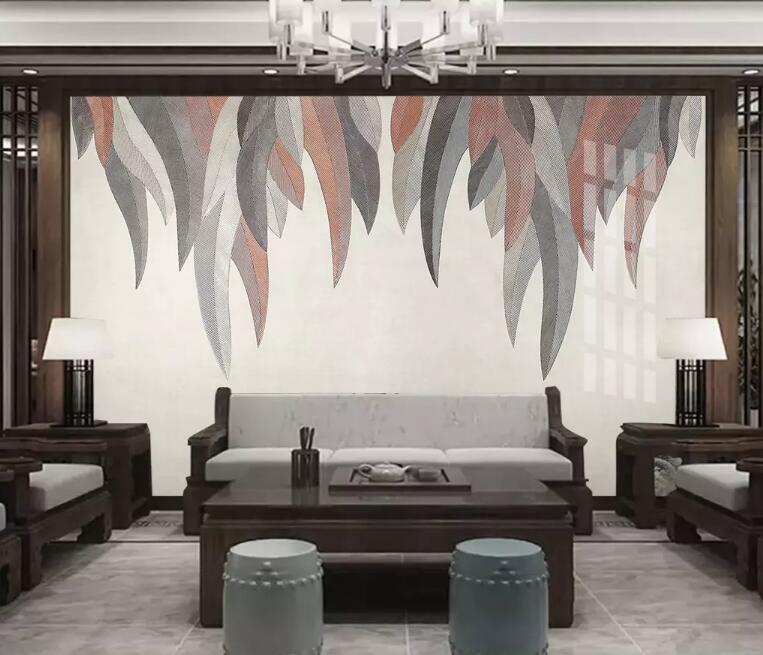 3D Colored Leaves WG62 Wall Murals Wallpaper AJ Wallpaper 2