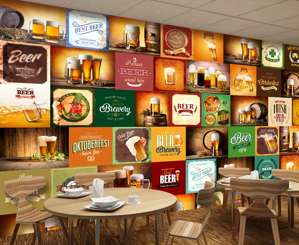 3D Full Cup Beer 116 Wallpaper AJ Wallpaper 2