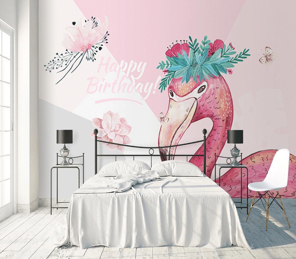 3D Cute Bird 172 Wall Murals Wallpaper AJ Wallpaper 2