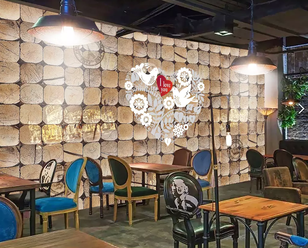 3D Flower Love Pattern 150 Wallpaper AJ Wallpaper 2