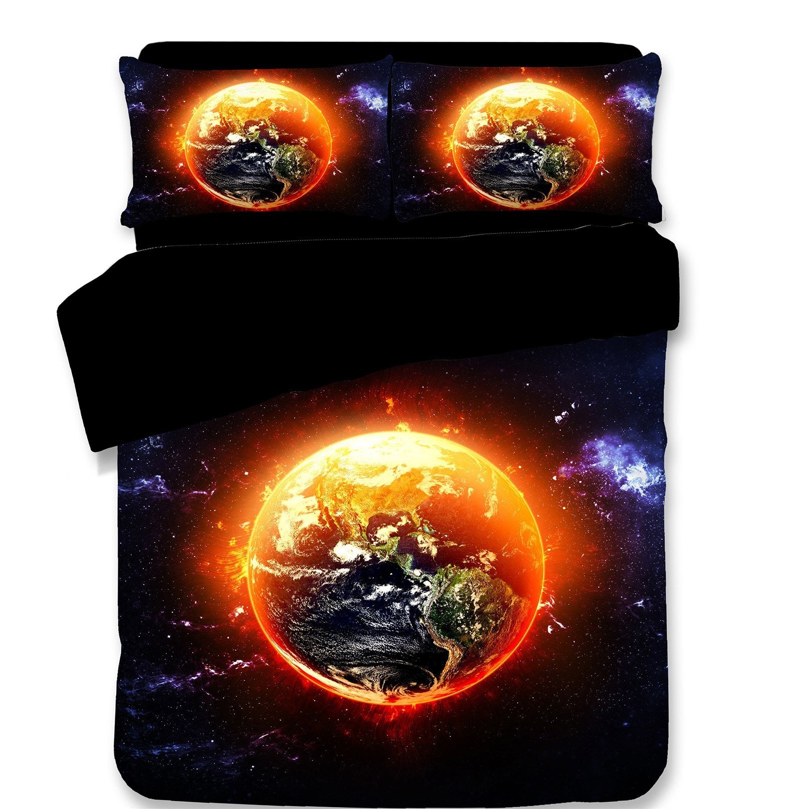 3D Burning Sun 84 Bed Pillowcases Quilt Wallpaper AJ Wallpaper