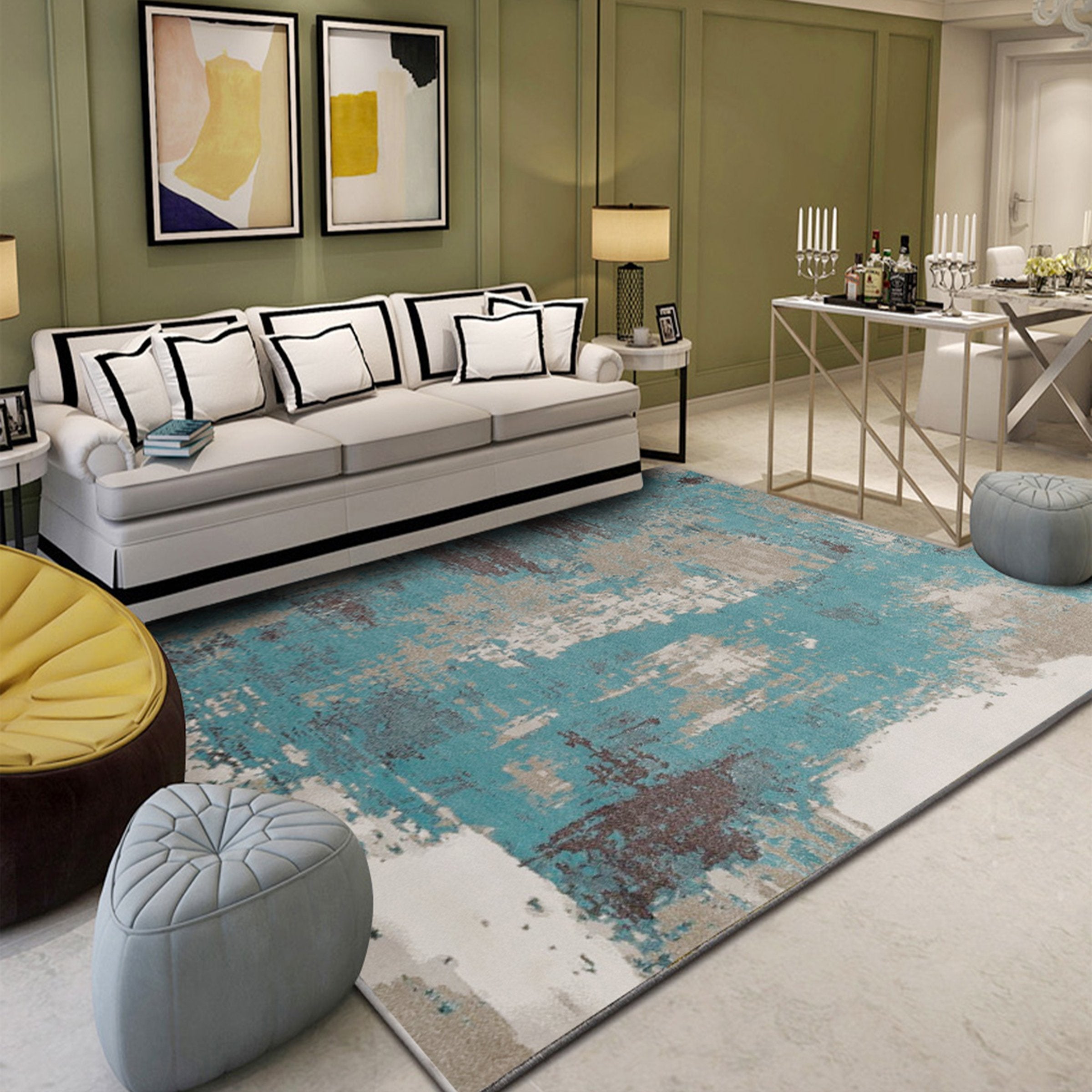 3D Color Inkjet WG174 Non Slip Rug Mat Mat AJ Creativity Home