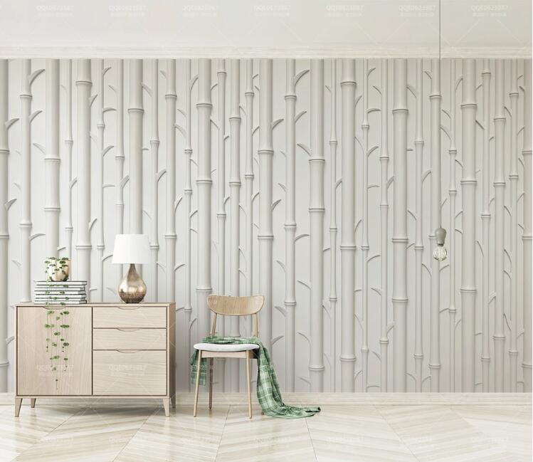 3D White Trunk WC221 Wall Murals