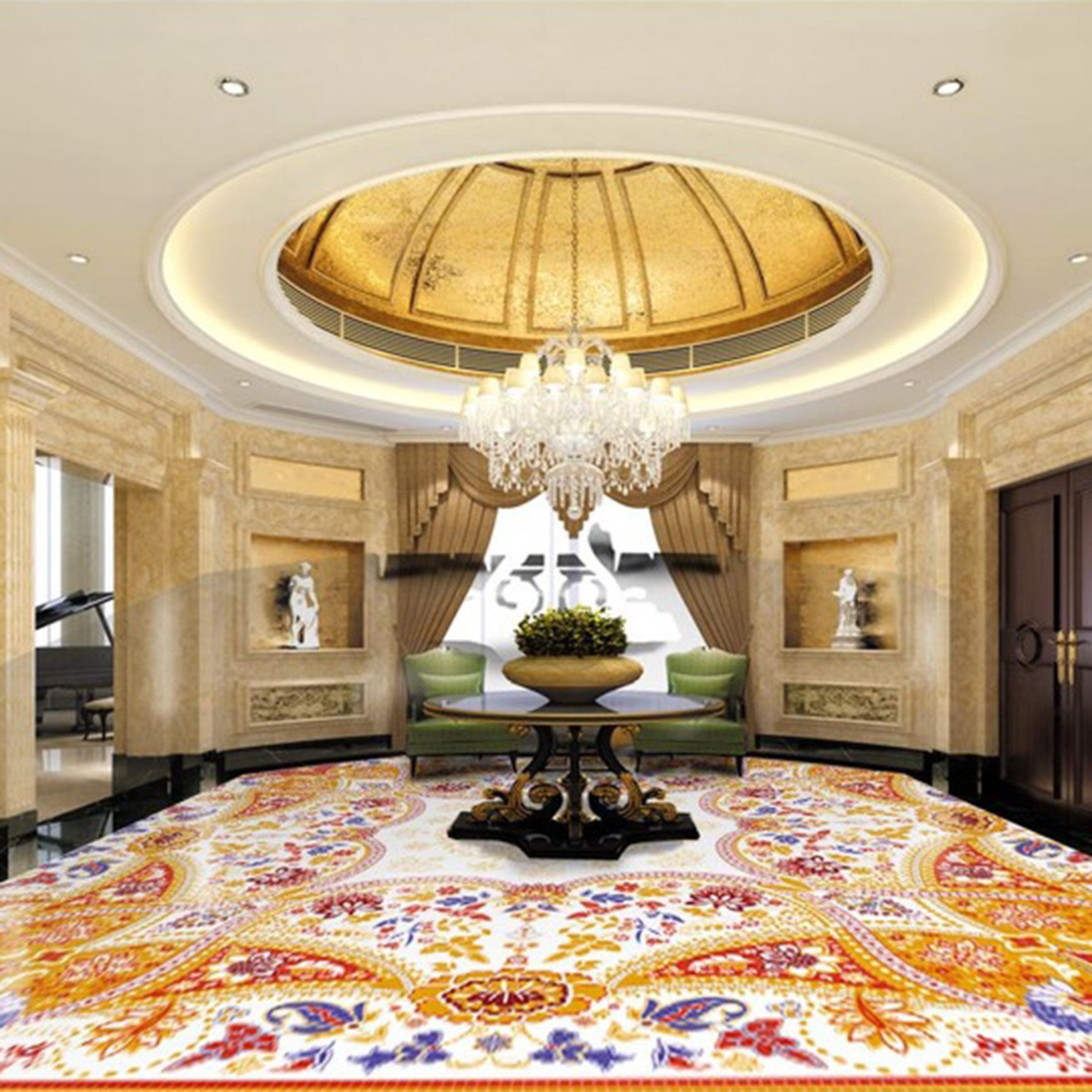 3D Colored Marble Pattern WG295 Floor Mural Wallpaper AJ Wallpaper 2