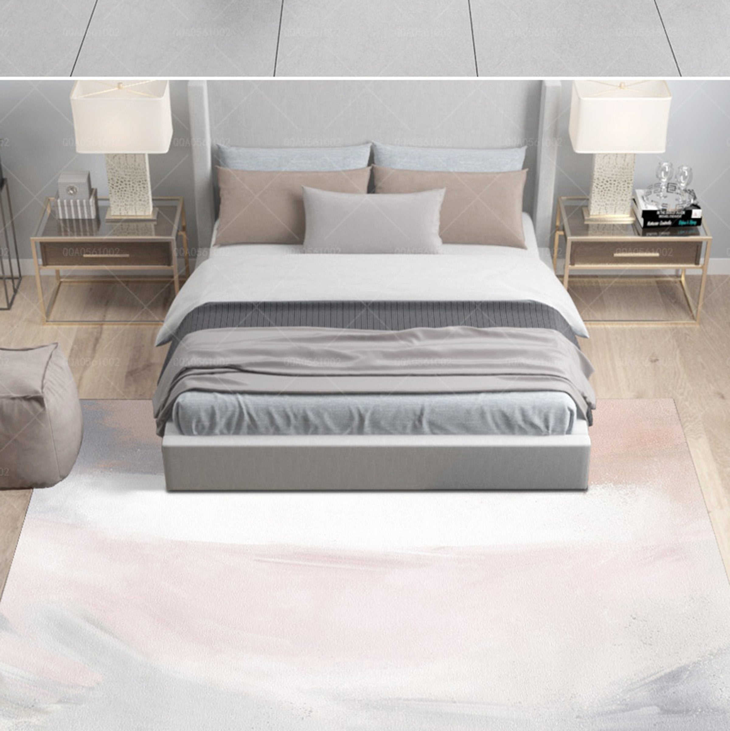 3D Pink Scribble WG041 Non Slip Rug Mat Mat AJ Creativity Home