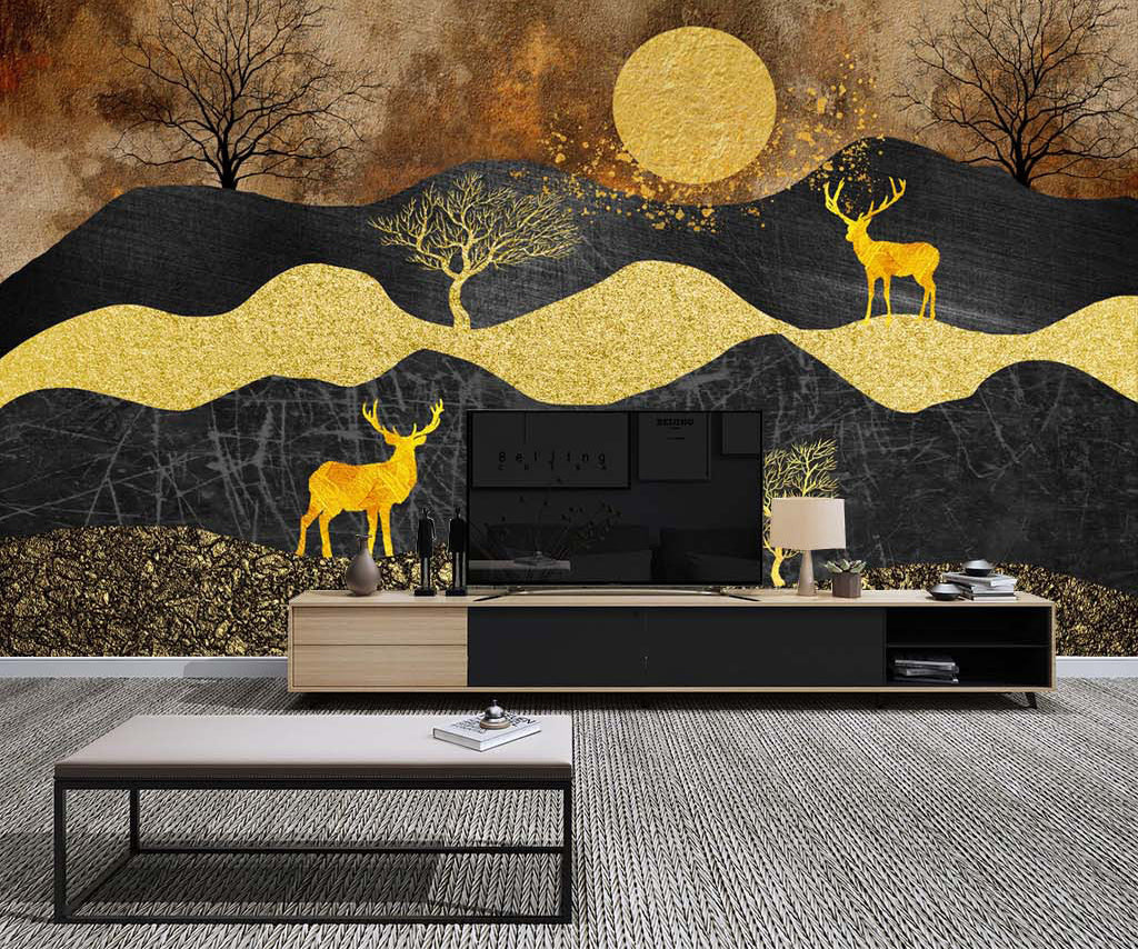 3D Forest Fawn WC010 Wall Murals