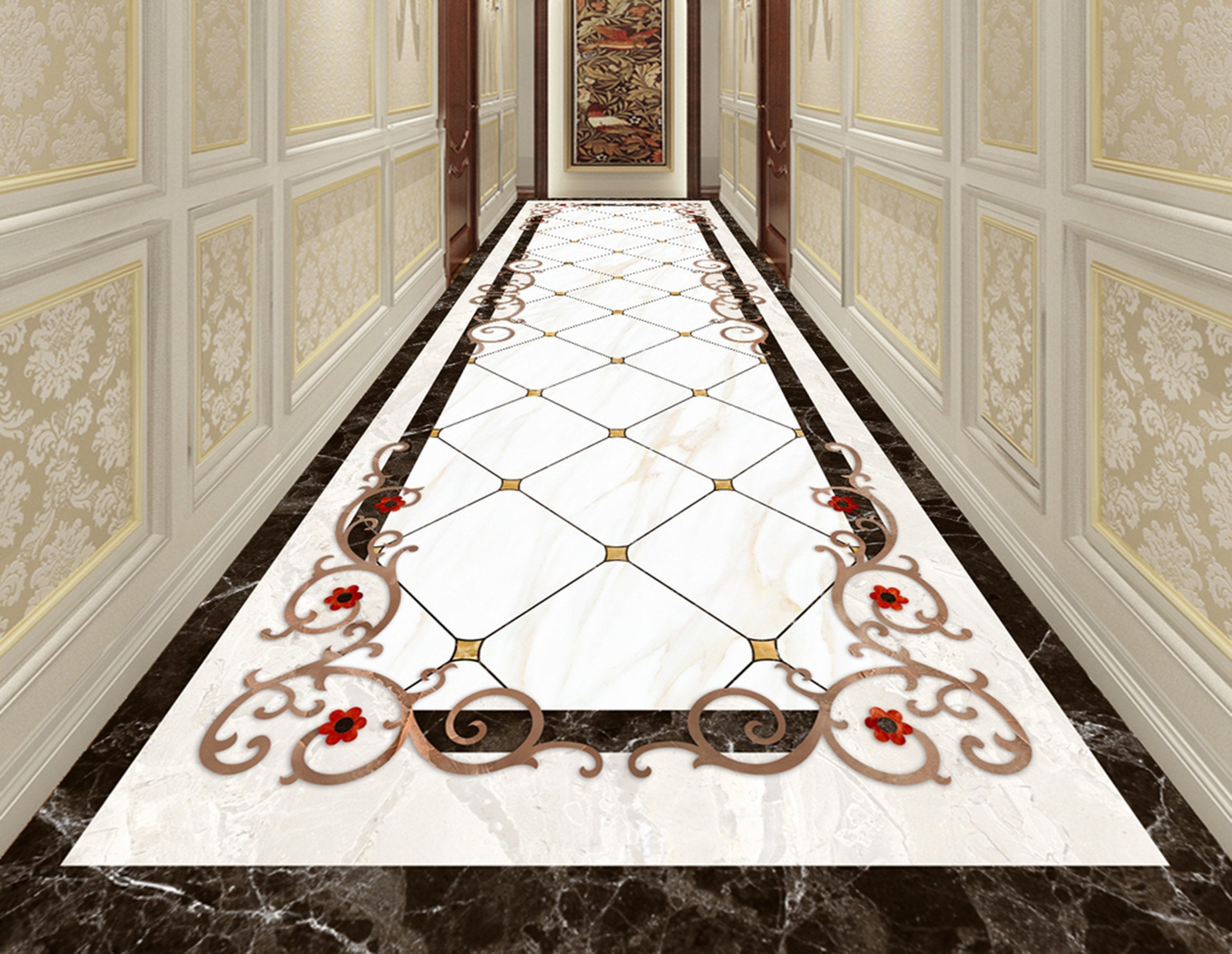 3D Colorful Pattern WG102 Floor Mural Wallpaper AJ Wallpaper 2