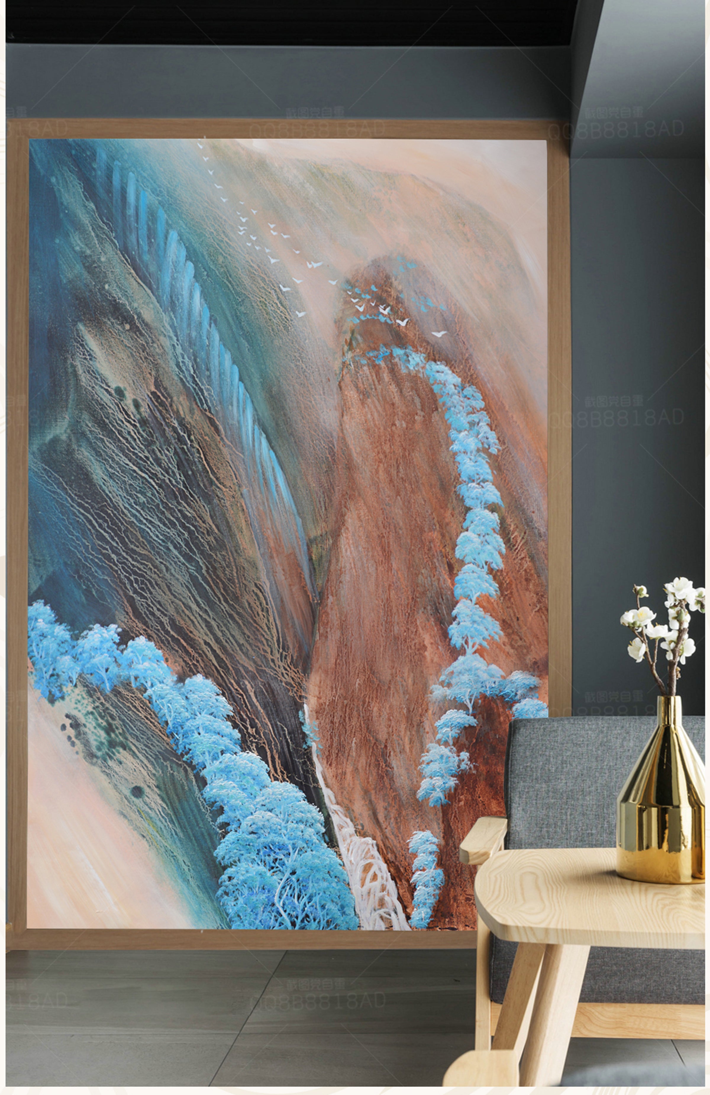 3D Mountain Bird WG021 Wall Murals