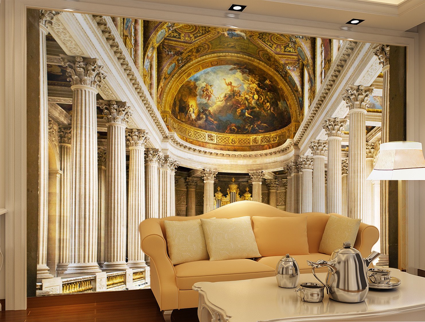 3D Gold Palace 373 Wallpaper AJ Wallpaper