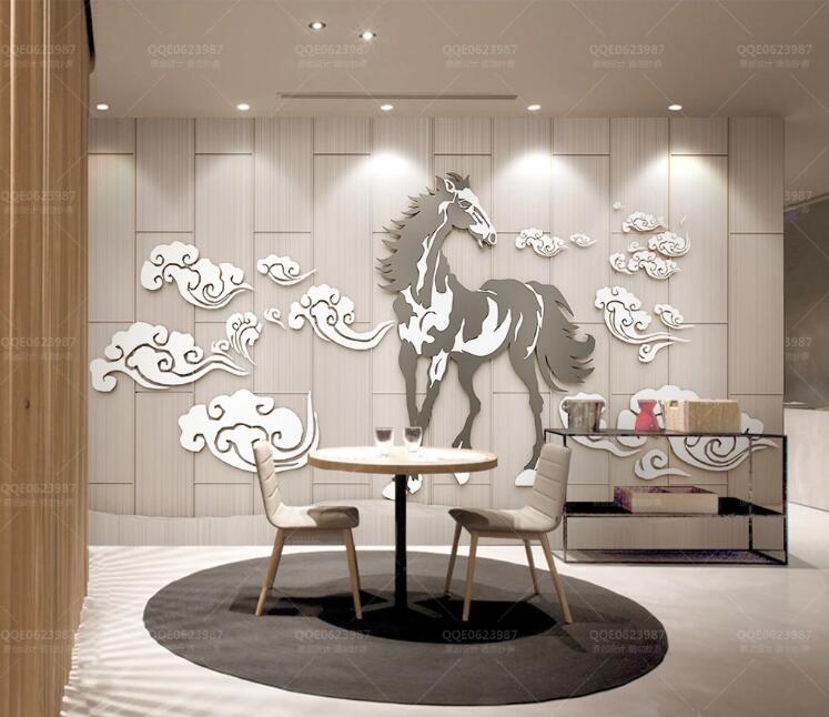3D Dark Horse WC179 Wall Murals