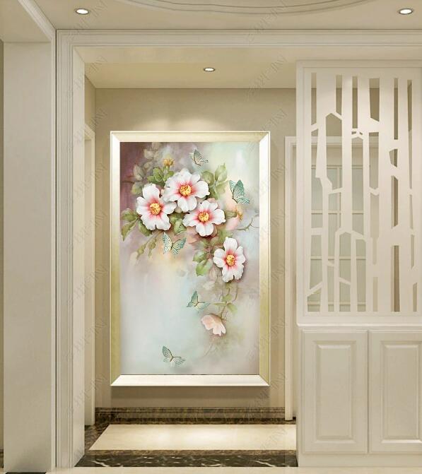 3D Flowers Bloom WC266 Wall Murals