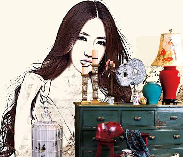 3D Beautiful Smile WG55 Wall Murals Wallpaper AJ Wallpaper 2