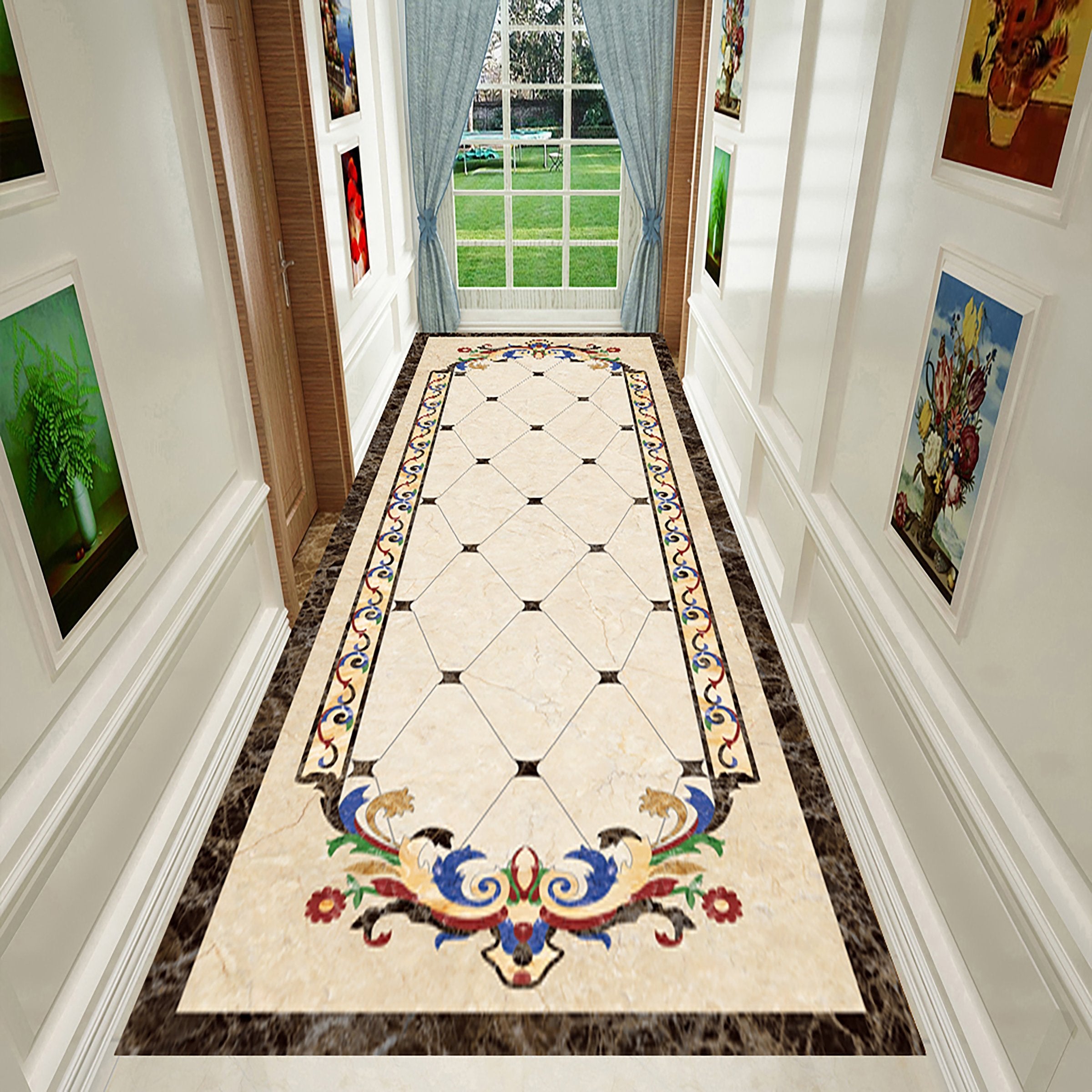 3D Colorful Pattern WG097 Floor Mural Wallpaper AJ Wallpaper 2