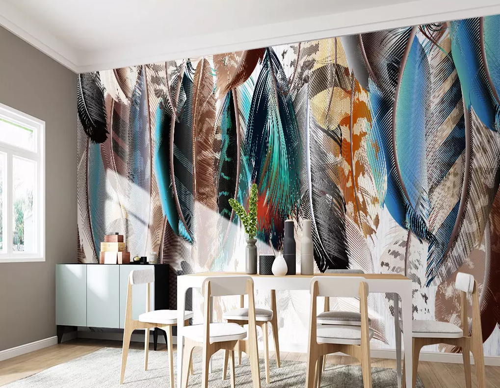 3D Beautiful Feather 304 Wallpaper AJ Wallpaper 2