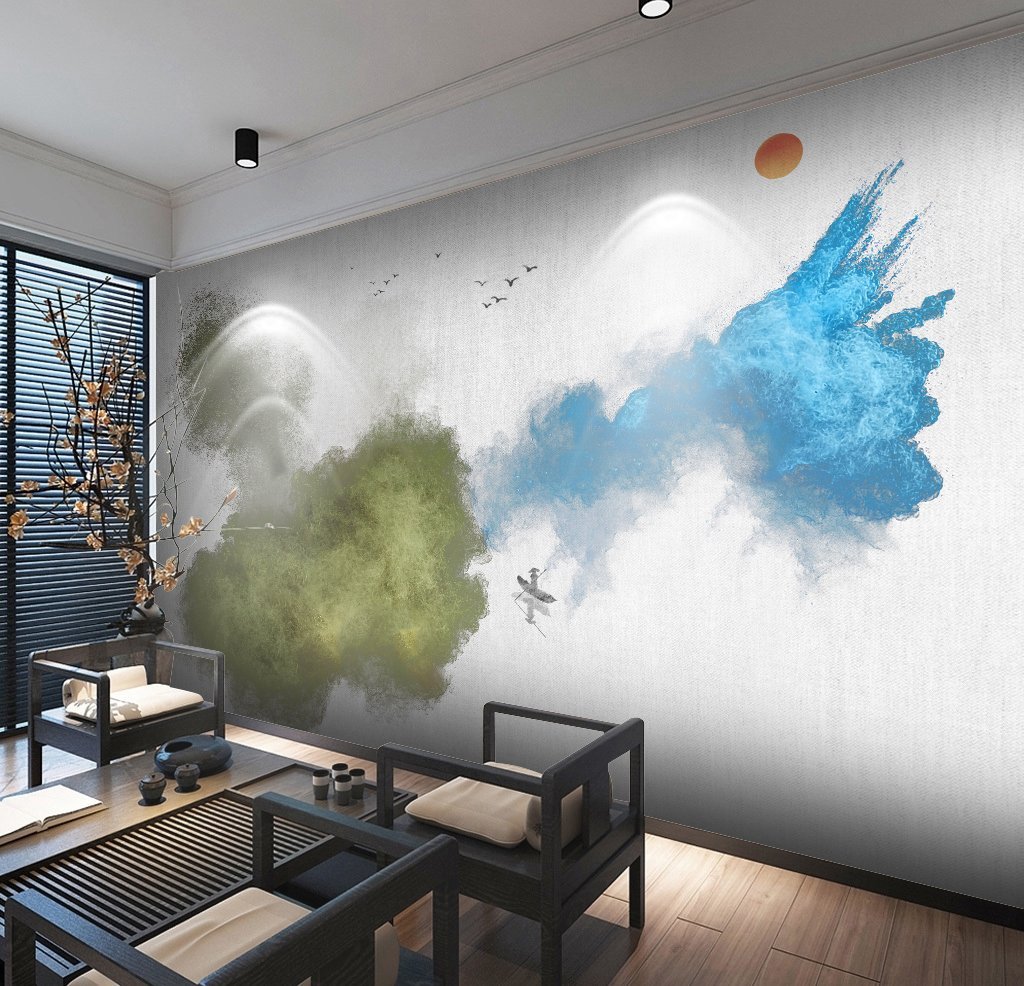 3D Ink Painting 428 Wall Murals Wallpaper AJ Wallpaper 2