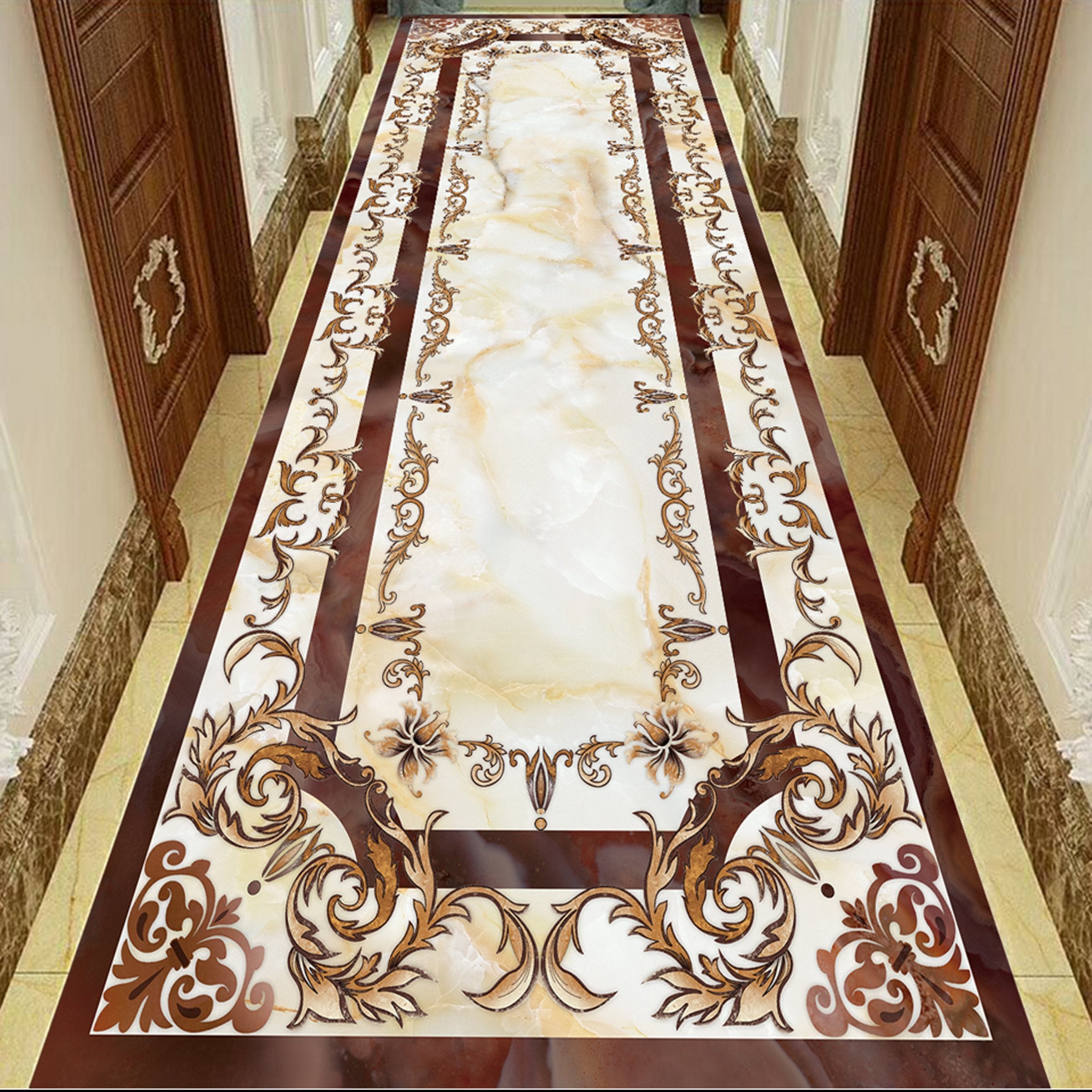 3D Marble Pattern WG199 Floor Mural Wallpaper AJ Wallpaper 2