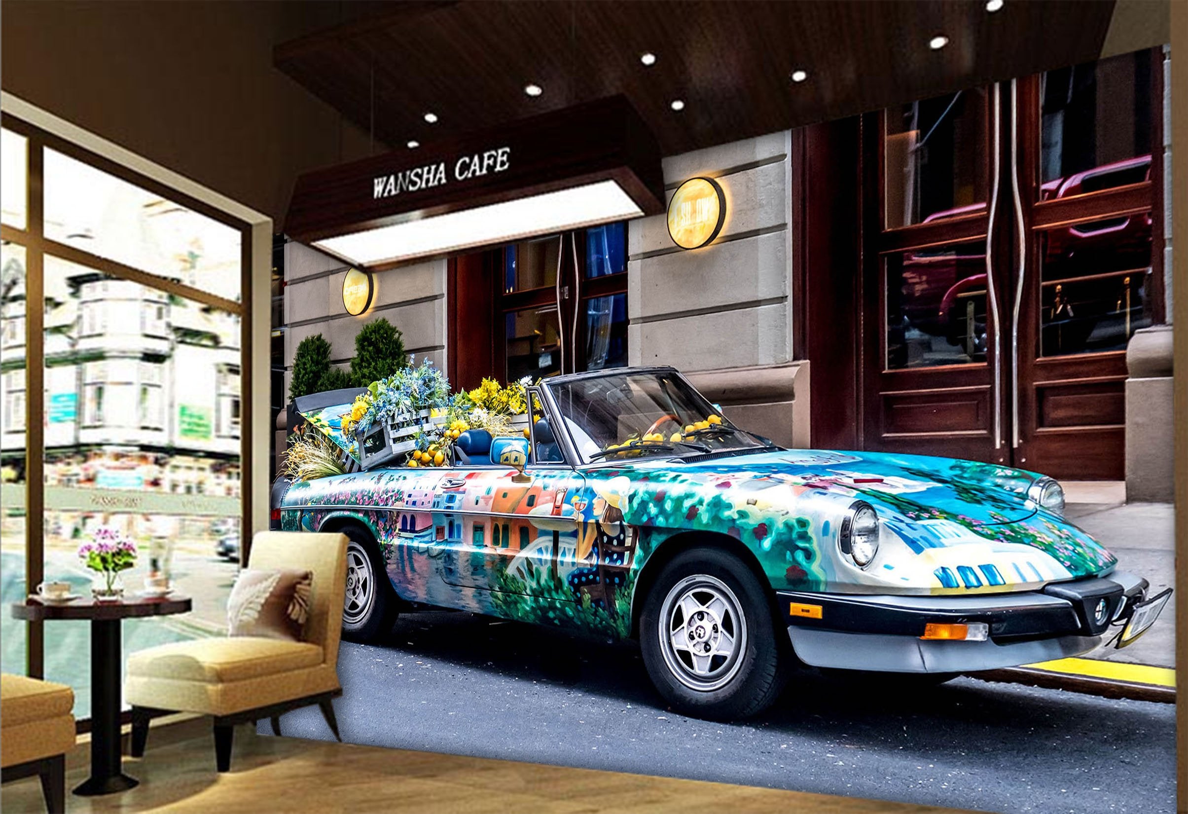 3D Colour Car 949 Vehicle Wall Murals Wallpaper AJ Wallpaper 2