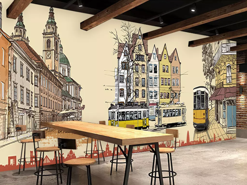 3D Bus Building 148 Wallpaper AJ Wallpaper 2