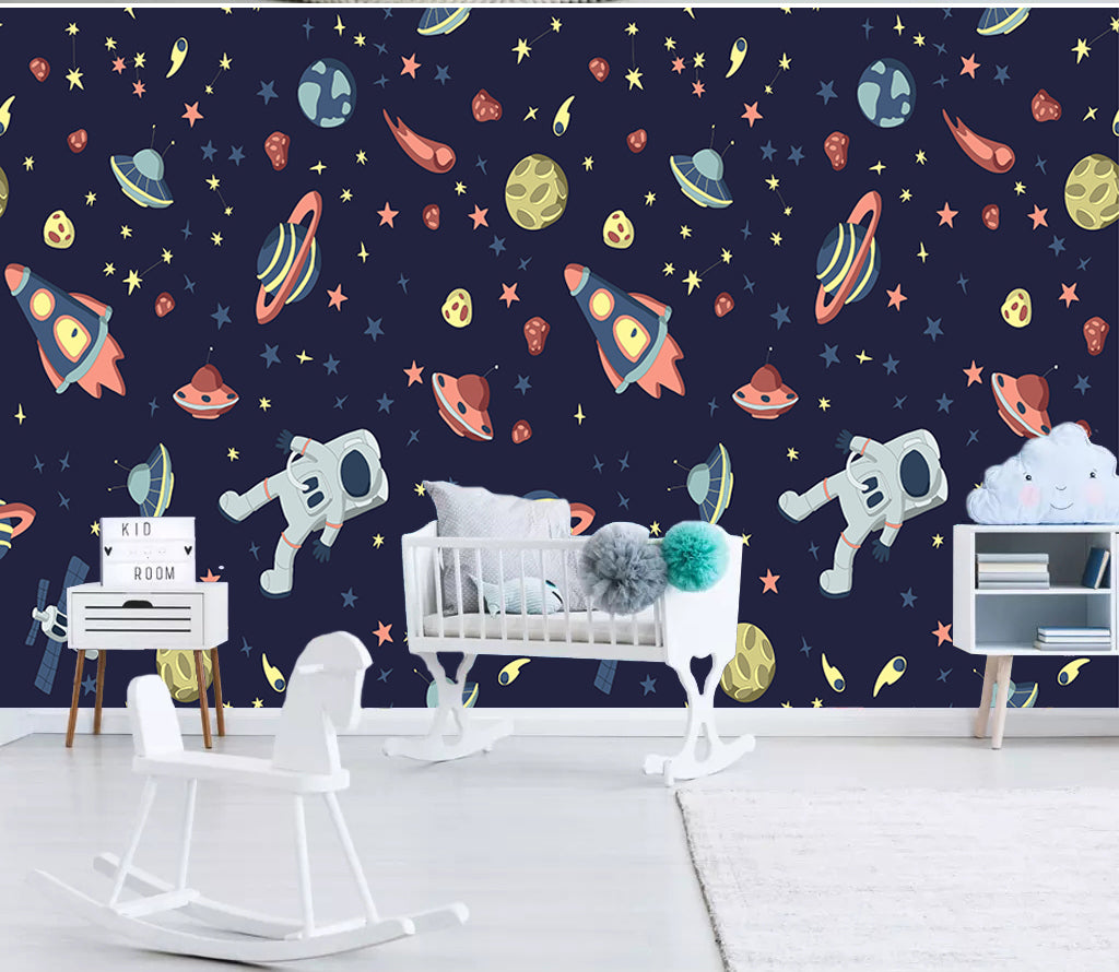 3D Color Planet WC071 Wall Murals