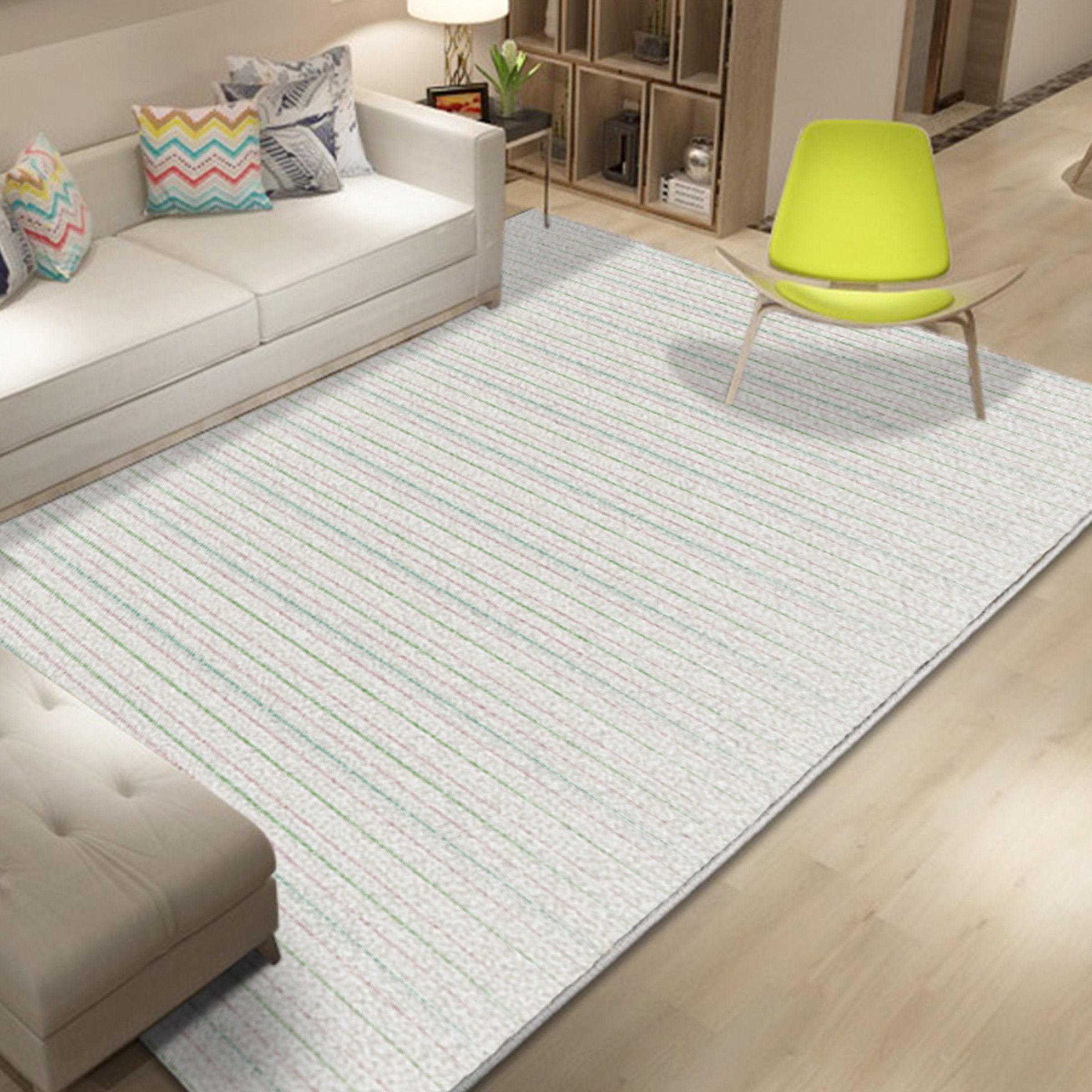 3D Color Stripe WG218 Non Slip Rug Mat Mat AJ Creativity Home