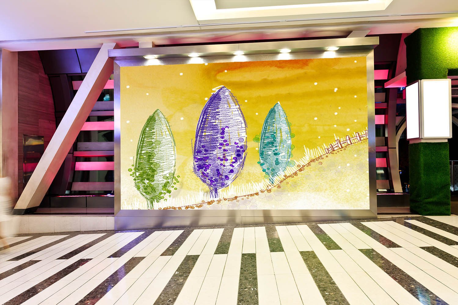 Trees Painting 1 Wallpaper AJ Wallpaper