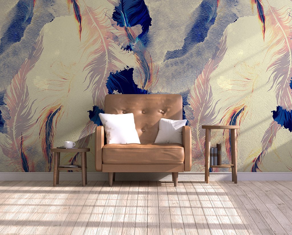 3D Feather 588 Wall Murals Wallpaper AJ Wallpaper 2