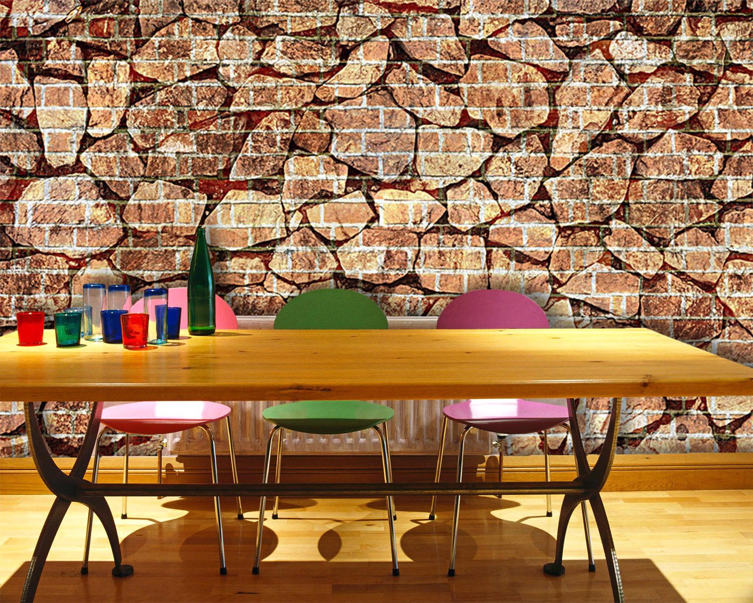 3D Stone Bricks 685 Wallpaper AJ Wallpaper