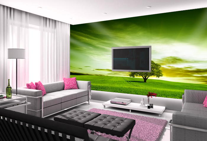 Green Rays Wallpaper AJ Wallpaper