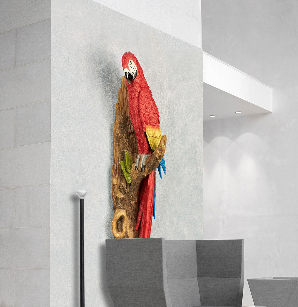 3D Red Parrot WG054 Wall Murals
