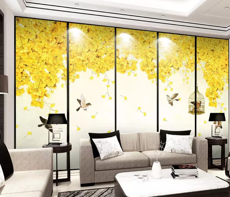 3D Bird Cage WG795 Wall Murals