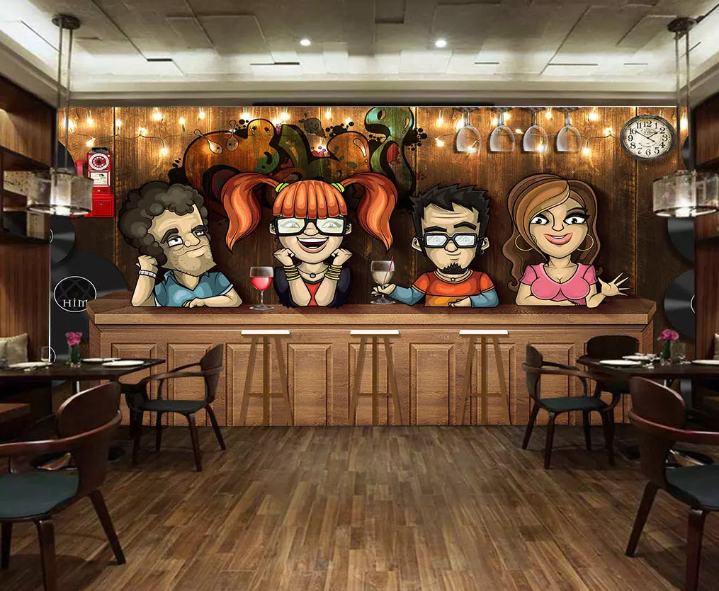 3D Bar Counter Liqueur 193 Wallpaper AJ Wallpaper 2