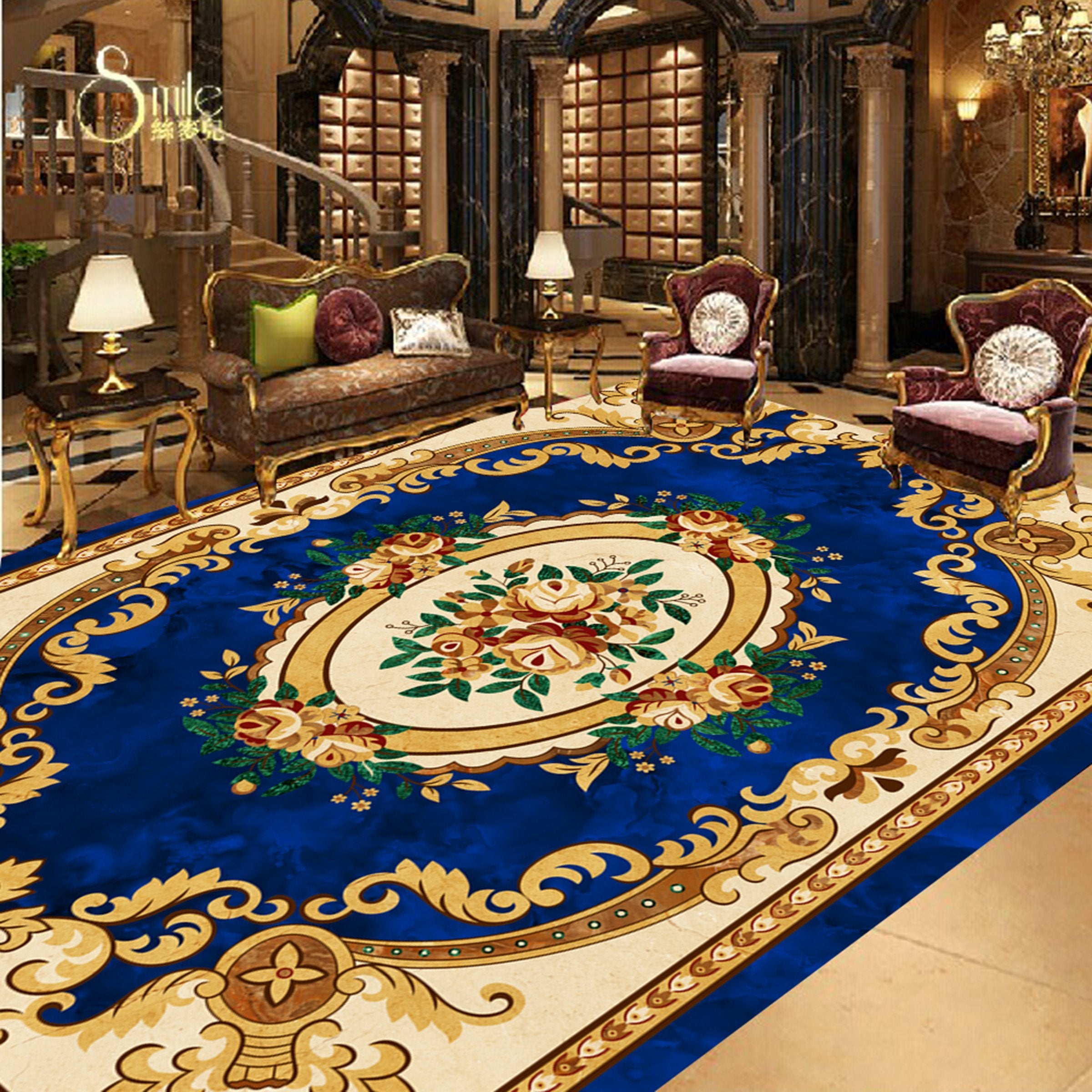 3D Religious Pattern WG647 Floor Mural Wallpaper AJ Wallpaper 2