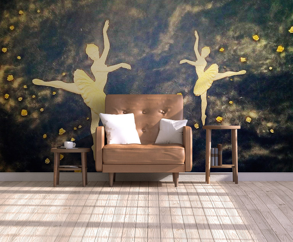 3D Ballet Dance WG241 Wall Murals