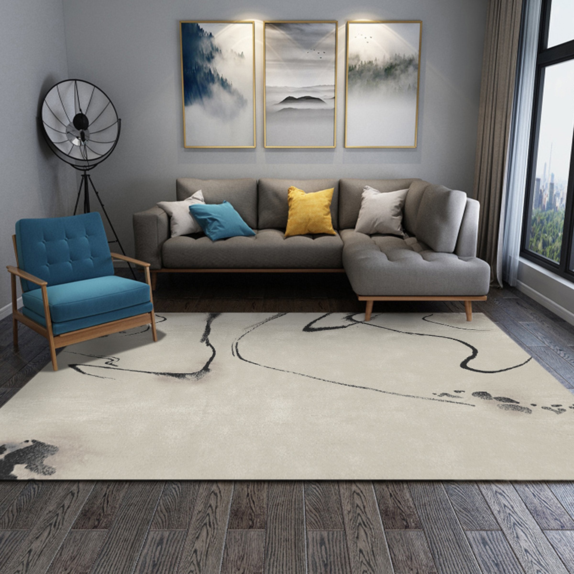 3D Black Splash WG049 Non Slip Rug Mat Mat AJ Creativity Home