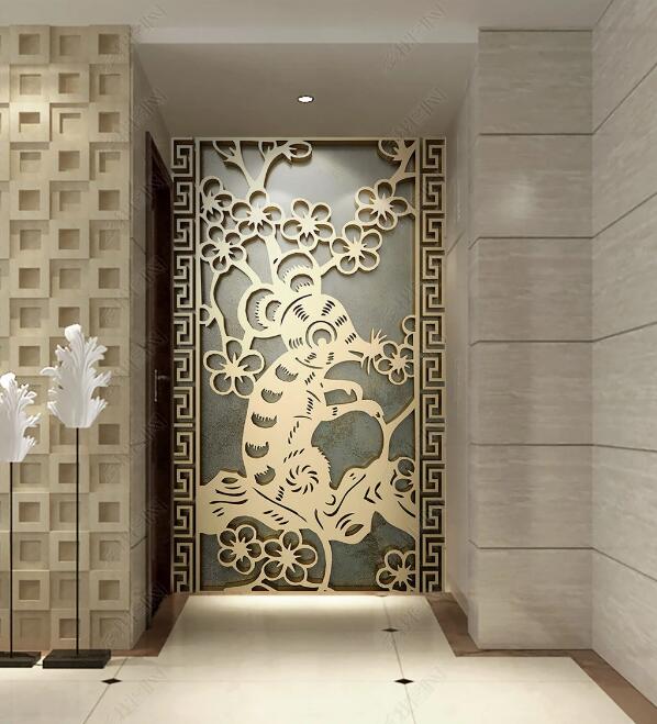 3D Golden Mouse WC282 Wall Murals