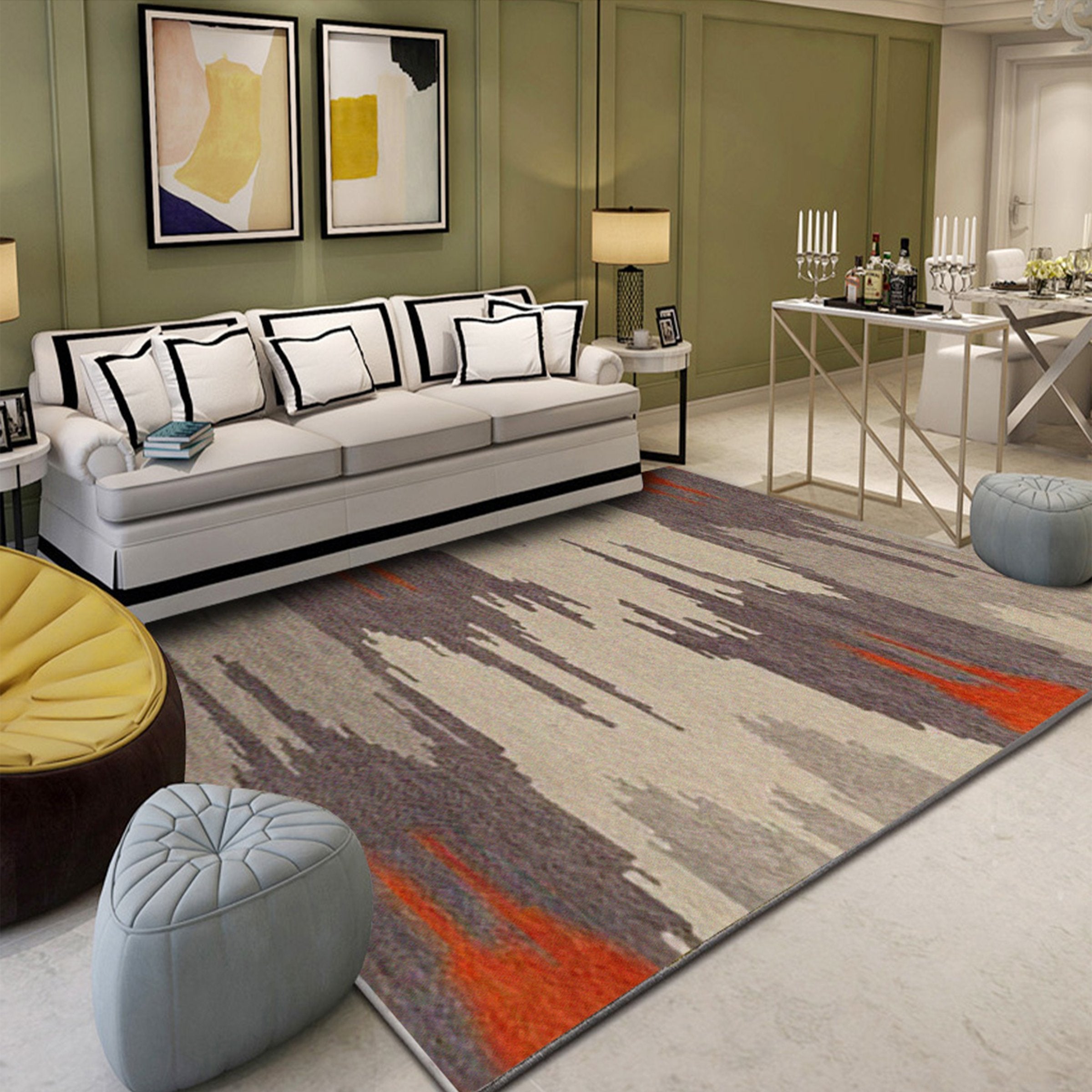 3D Color Splash WG150 Non Slip Rug Mat Mat AJ Creativity Home