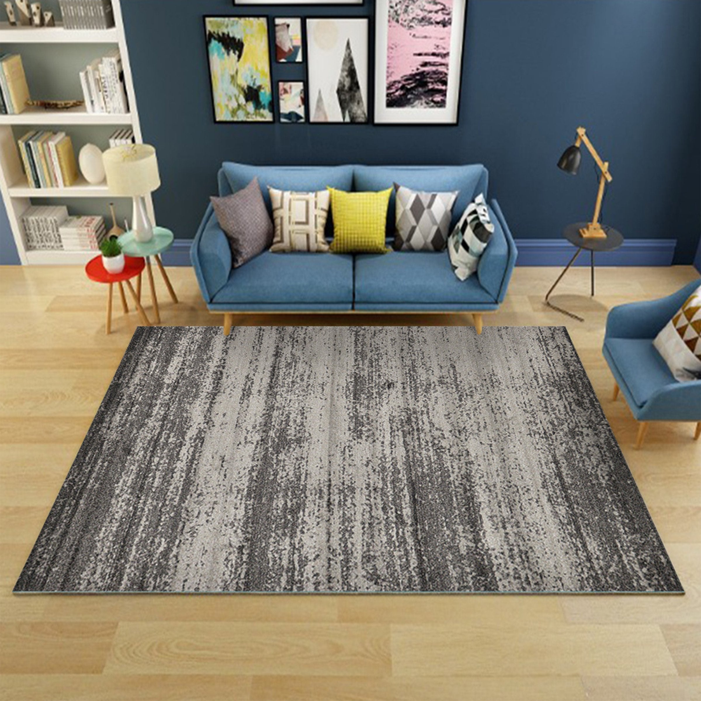 3D Light Vertical Stripes WG135 Non Slip Rug Mat Mat AJ Creativity Home