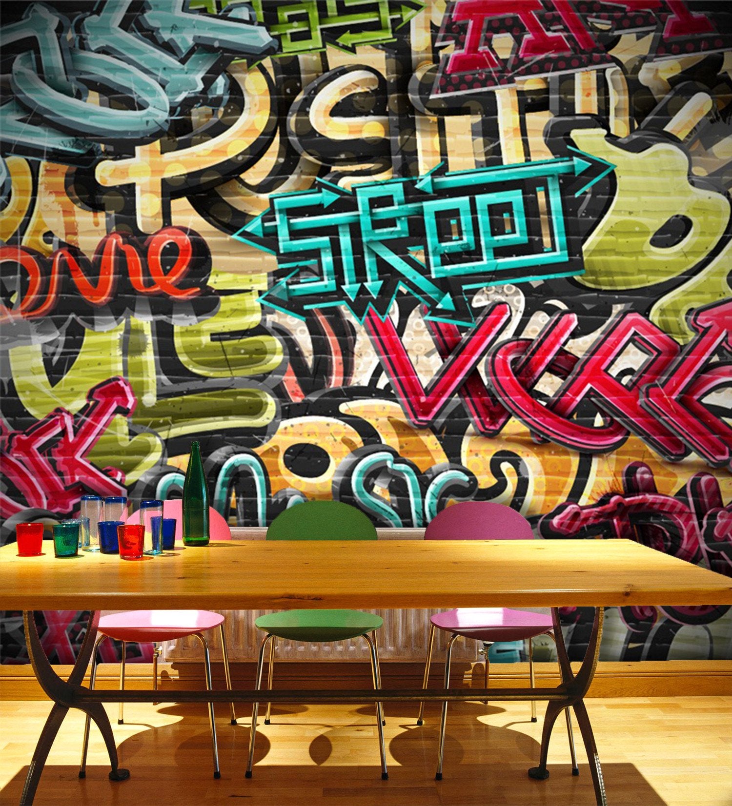 3D Music Graffiti 544 Wallpaper AJ Wallpaper