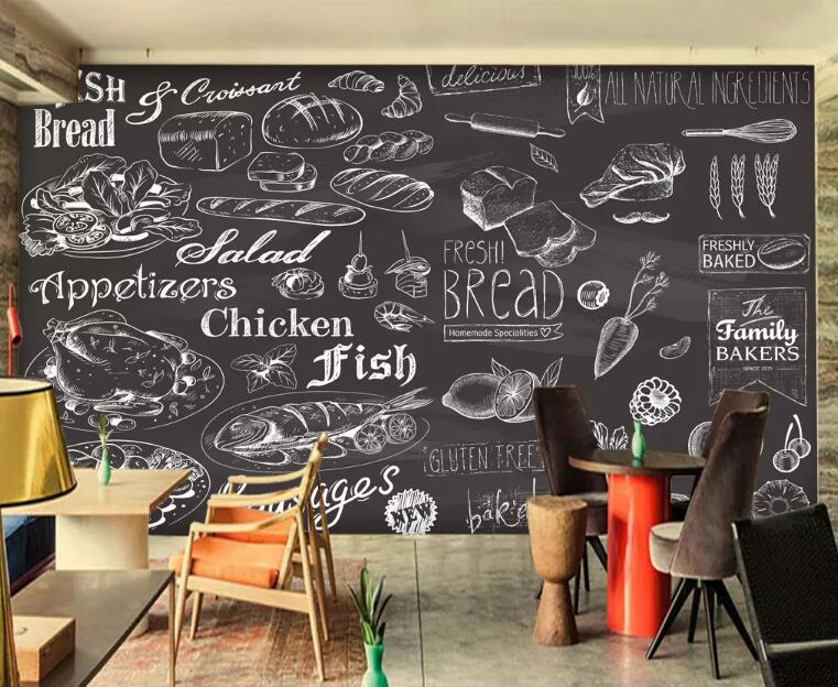 3D Chicken Fish WG1116 Wall Murals