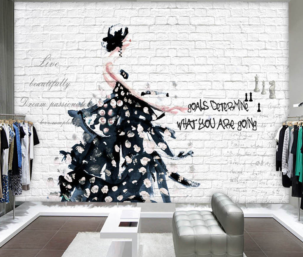 3D Painted Dress WG320 Wall Murals